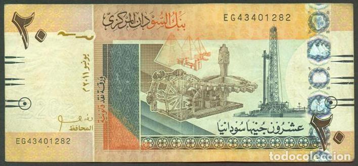 Notas Internacionais: SUDAN. 20 pounds 2011. Pick 74a.
