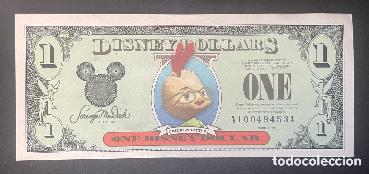 Billetes extranjeros: CMC 1 DOLAR 2005 DISNEY (CHICKEN LITTLE) EBC+