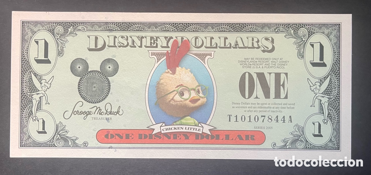 Billetes extranjeros: CMC 1 DOLAR 2005 DISNEY (CHICKEN LITTLE) SC