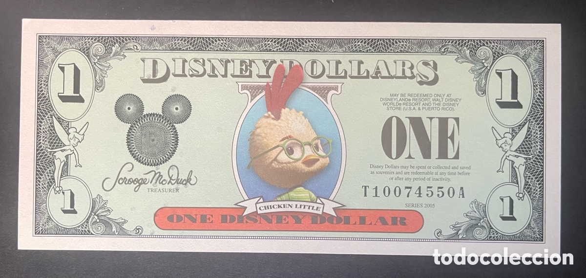Billetes extranjeros: CMC 1 DOLAR 2005 DISNEY (CHICKEN LITTLE) SC-