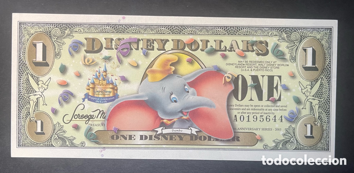 Billetes extranjeros: CMC 1 DOLAR 2002 DISNEY (DUMBO) SC