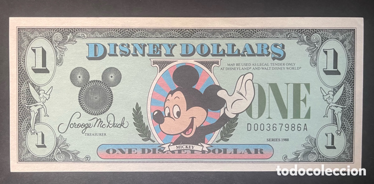 Billetes extranjeros: CMC 1 DOLAR 1988 DISNEY (MICKEY MOUSE) SC-