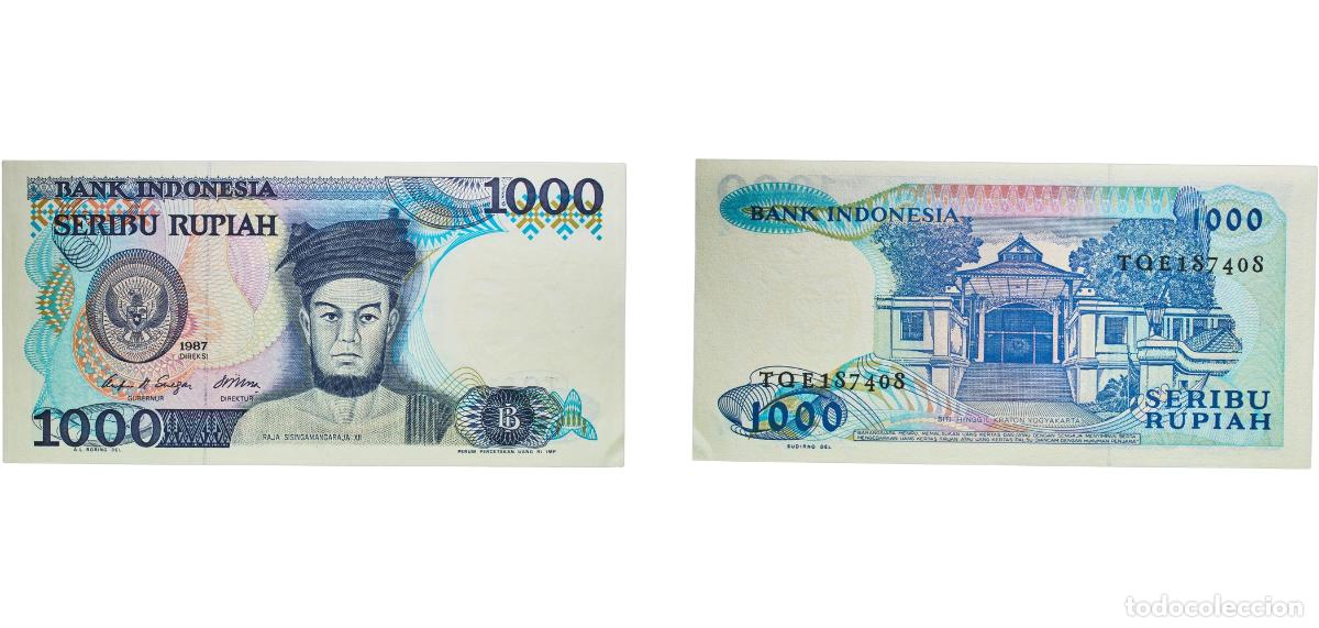 Billetes extranjeros: Indonesia Republic 1987 1000 Rupiah Paper UNC P 124