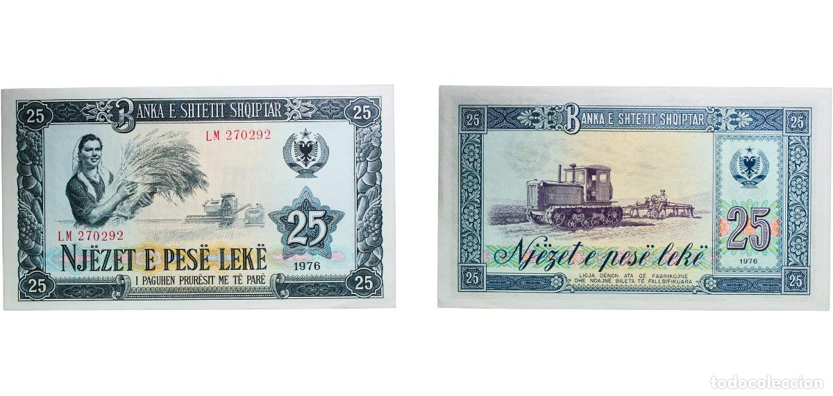 Billetes extranjeros: Albania Socialist Republic 1976 25 Lek&euml; Paper UNC P 44a