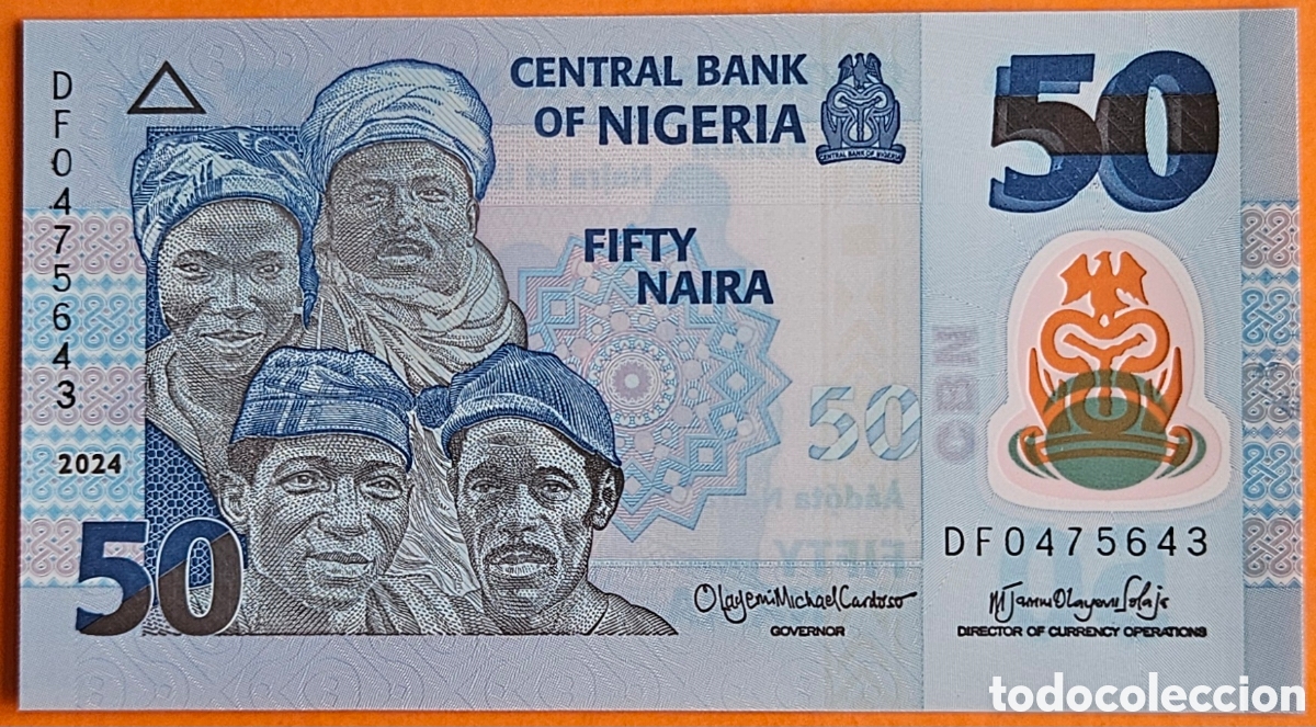 Billetes extranjeros: NIGERIA, 50 NAIRA, 2024. SC. PLANCHA.