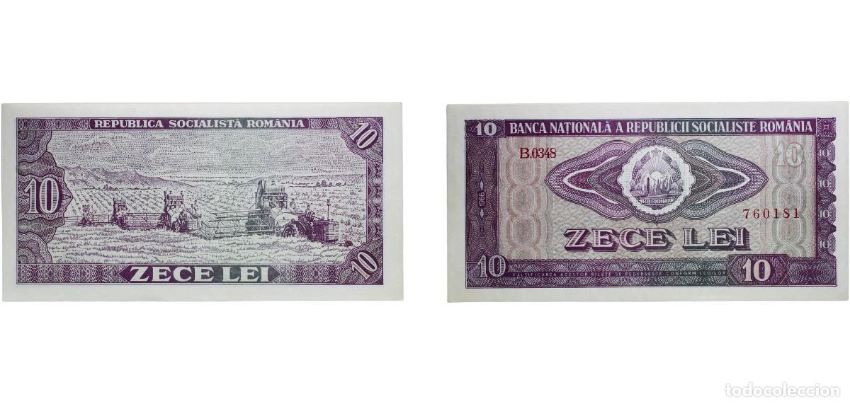 Billetes extranjeros: Romania Socialist Republic 1966 10 Lei Paper UNC P 94