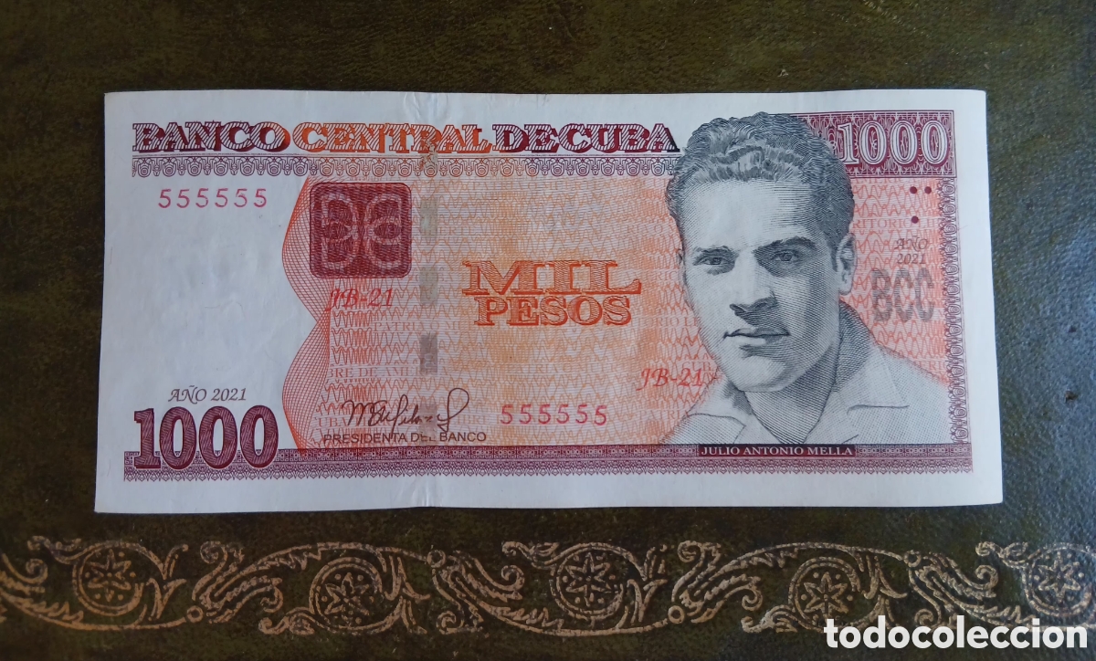 Billetes extranjeros: L216B82.Cuba, Billete de 1000 pesos 2021 Solido