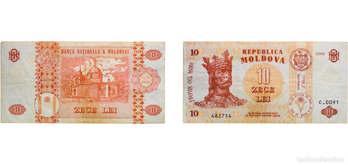 Billetes extranjeros: Moldova Republic 2006 10 Lei Paper VF P 10e
