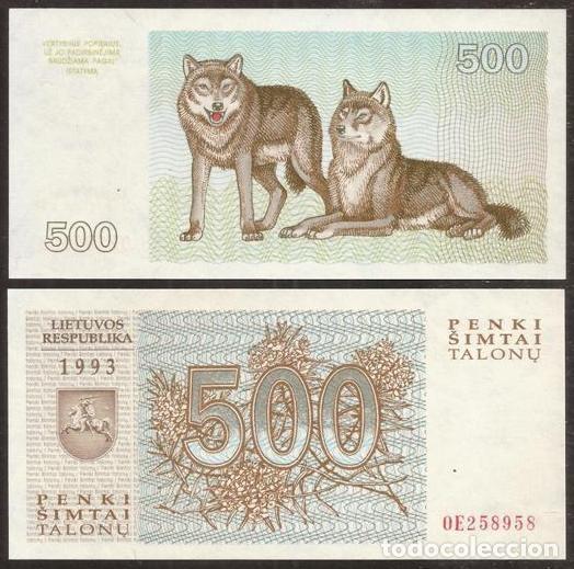 Billetes extranjeros: LITUANIA (LITHUANIA). 500 talonas 1993. Pick 46. S/C