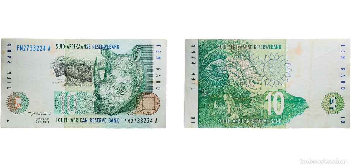Billetes extranjeros: South Africa Republic ND (1999) 10 Rand Paper XF P 123b Hern BP 609