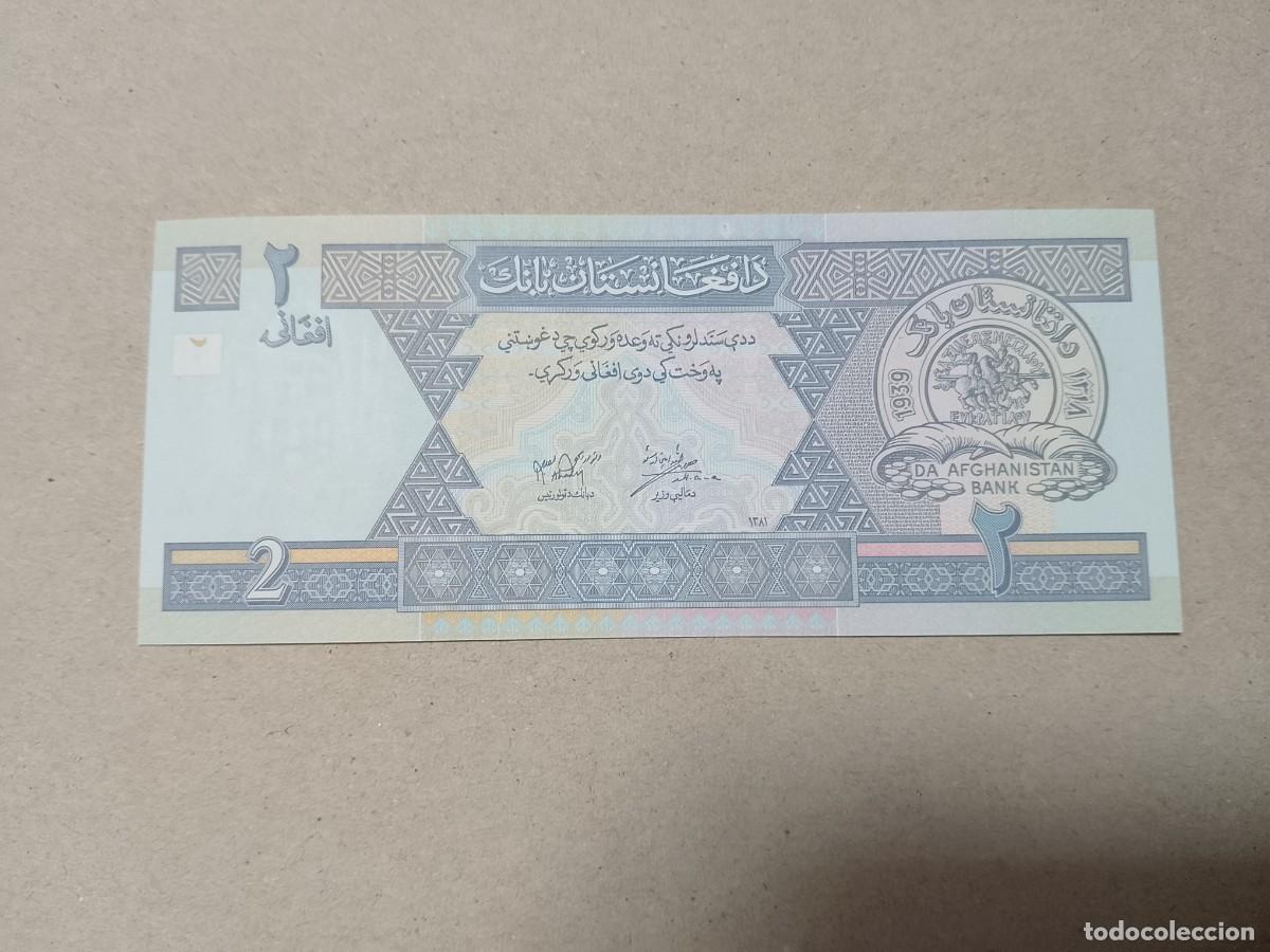 Billetes extranjeros: Billete Afganist&aacute;n, 2 afganis, a&ntilde;o 2003, UNC