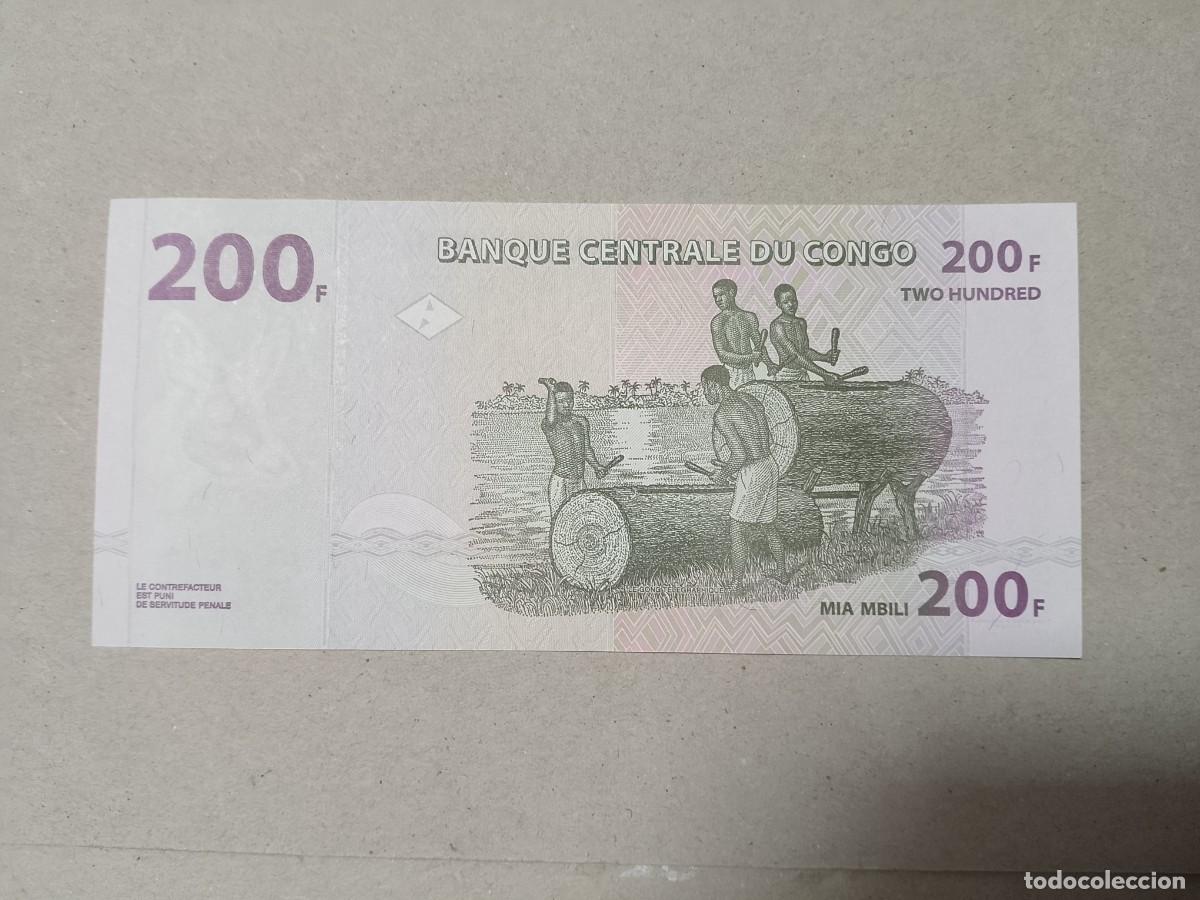 Billetes extranjeros: Billete Congo, 200 francs, a&ntilde;o 2013, UNC