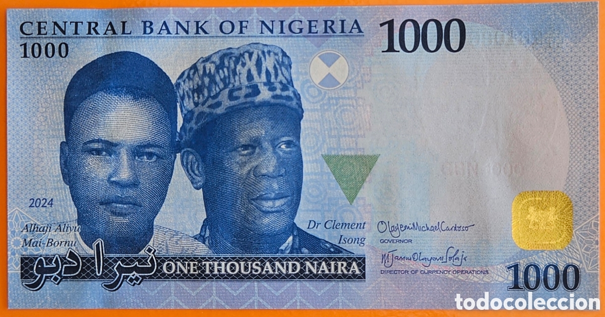 Billetes extranjeros: NIGERIA, 1000 NAIRA, 2024. SC. PLANCHA.