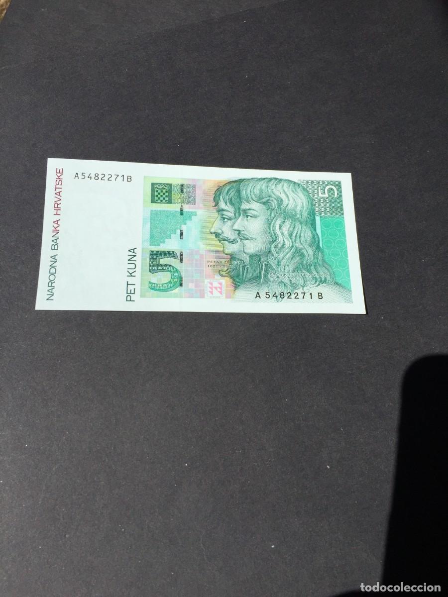 Billetes extranjeros: BILLETE DE 5 PET KUNA CROACIA - SC - A&Ntilde;O 1993 EL DE LAS FOTOS VER TODOS MIS LOTES DE BILLETES
