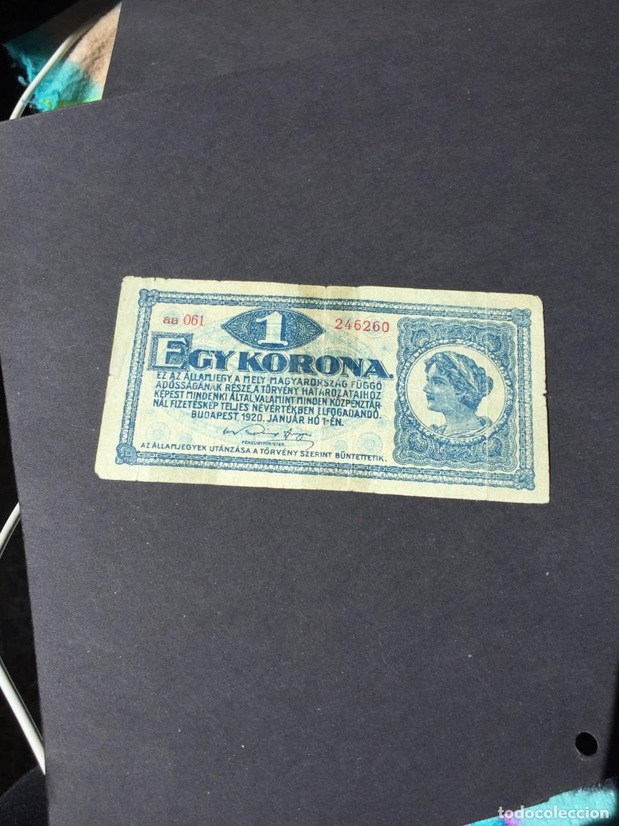 Billetes extranjeros: BILLETE DE 1 CORONA EGIPTO - BC - A&Ntilde;O 1920 EL DE LAS FOTOS VER TODOS MIS LOTES DE BILLETES