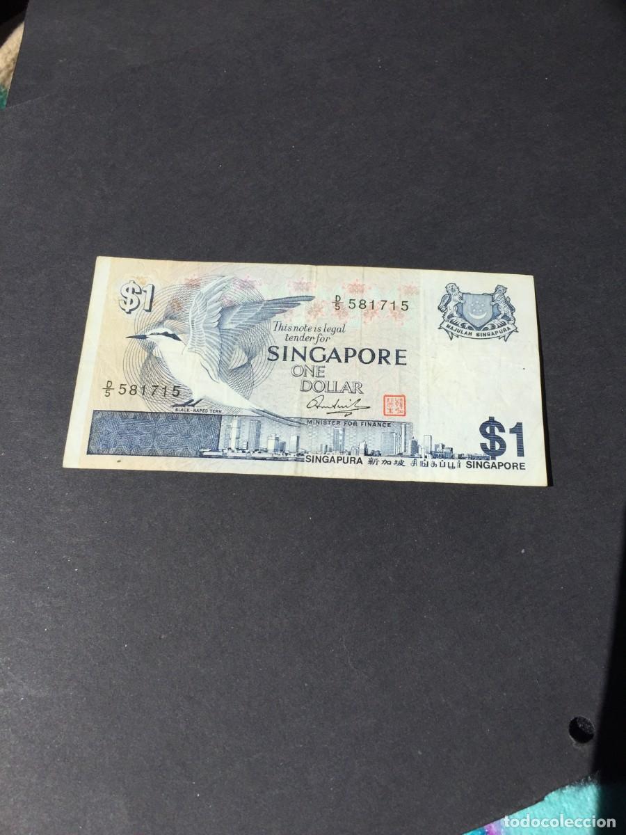 Billetes extranjeros: BILLETE DE 1 D&Oacute;LAR SINGAPUR - BC - EL DE LAS FOTOS VER TODOS MIS LOTES DE BILLETES