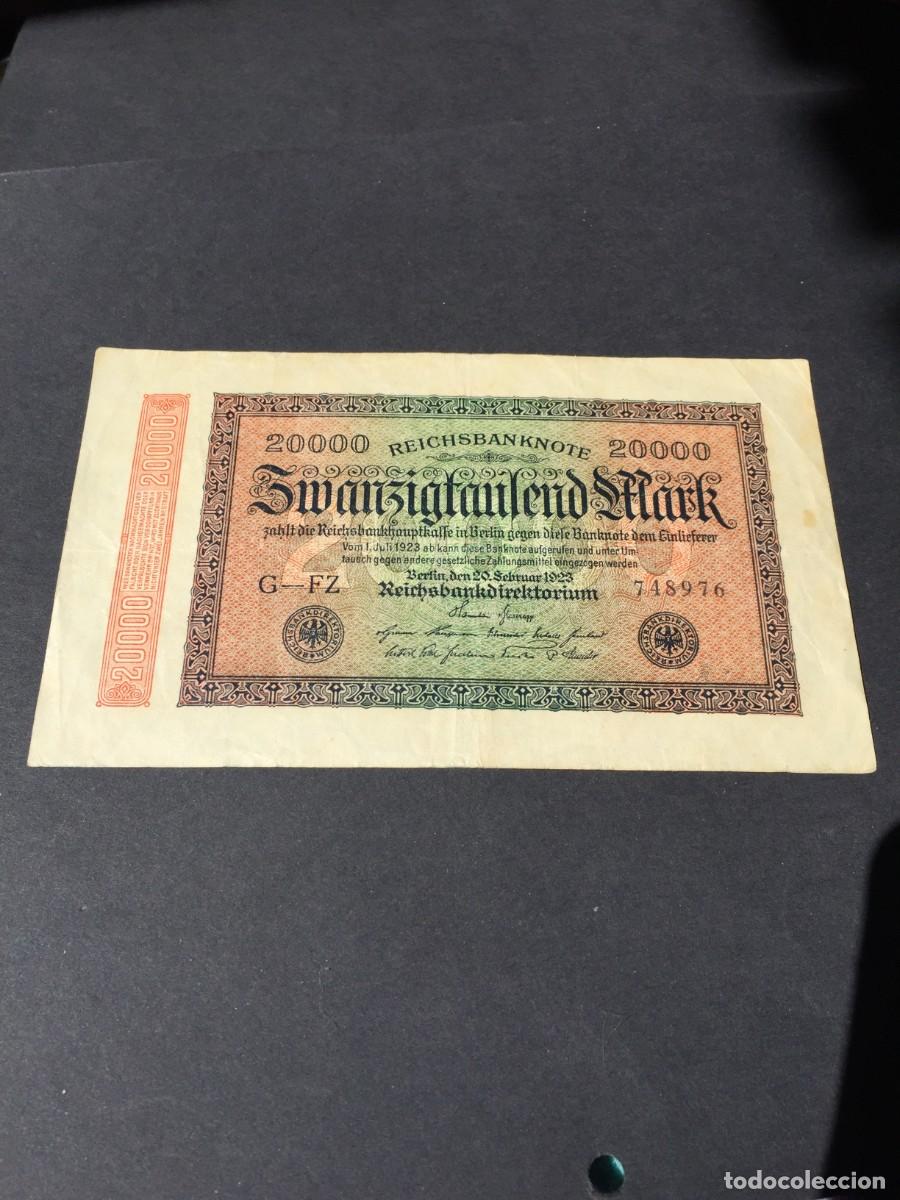 Billetes extranjeros: BILLETE DE 2000 MARCOS ALEMANIA - USADO A&Ntilde;O 1923 - EL DE LAS FOTOS VER TODOS MIS LOTES DE BILLETES