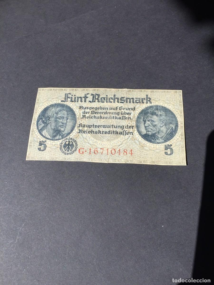 Billetes extranjeros: BILLETE DE 5 MARCOS ALEMANIA - USADO - EL DE LAS FOTOS VER TODOS MIS LOTES DE BILLETES
