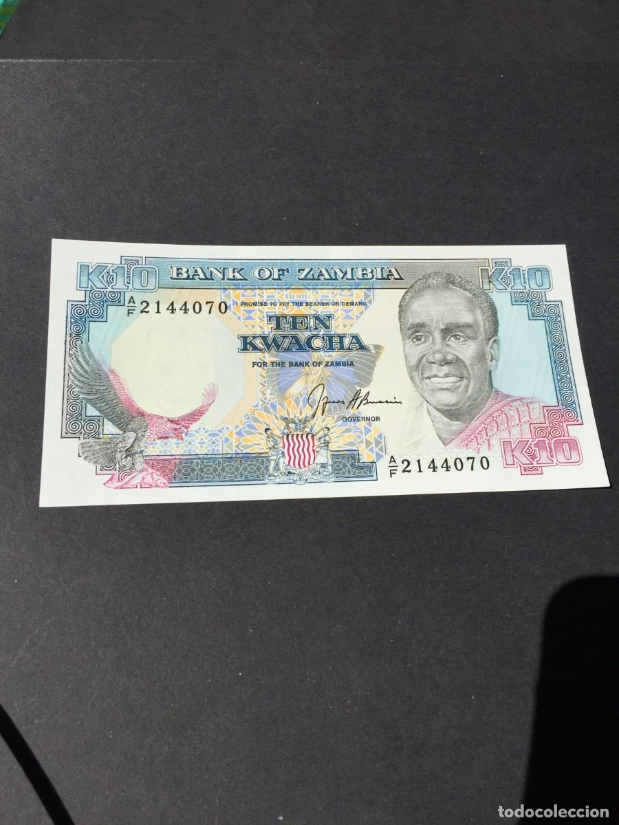 Billetes extranjeros: BILLETE DE 10 KWACHA ZAMBIA - SC - - EL DE LAS FOTOS VER TODOS MIS LOTES DE BILLETES