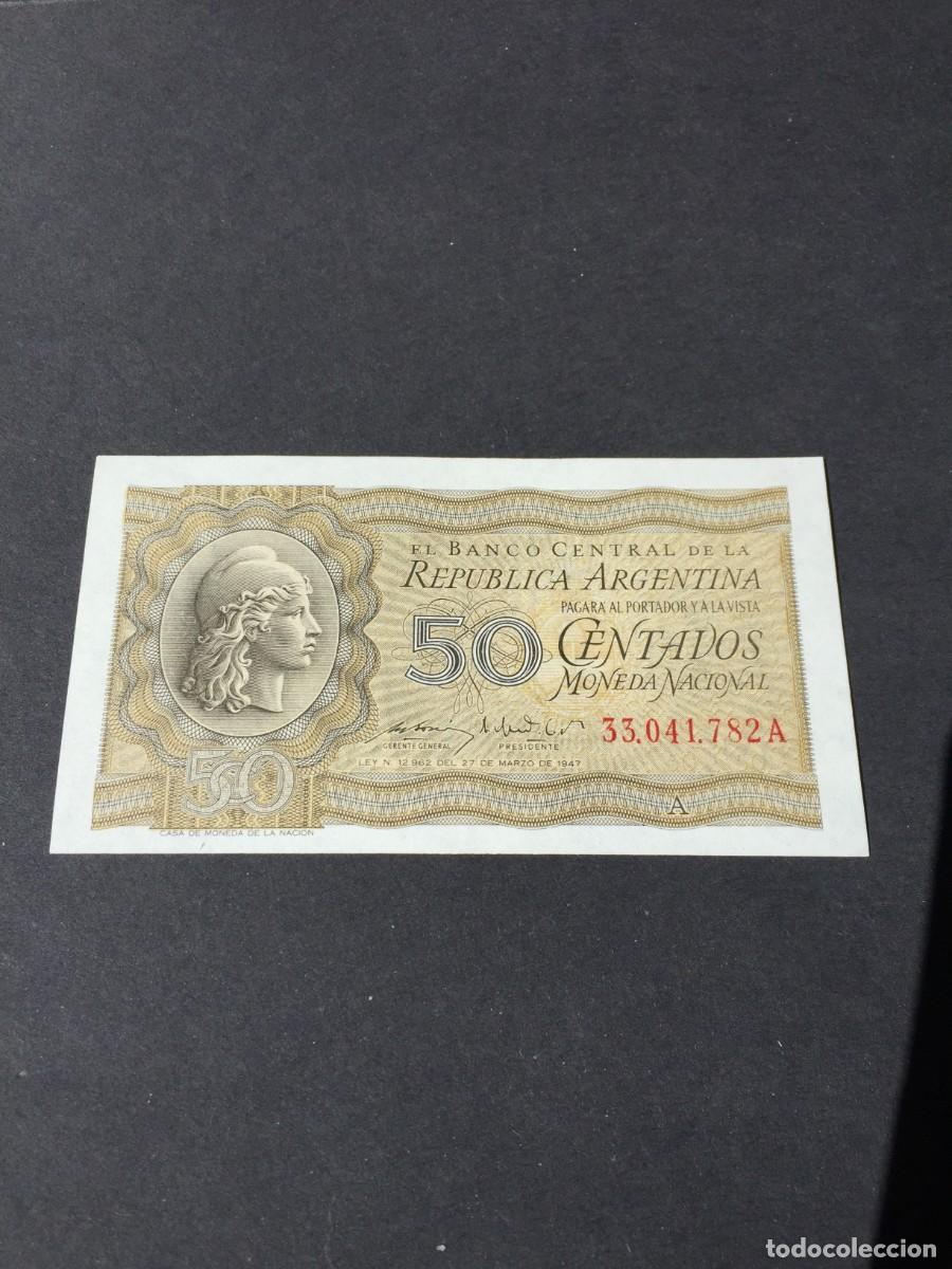 Billetes extranjeros: BILLETE DE 50 CENTAVOS DE ARGENTINA -SC- A&Ntilde;O 1947 - EL DE LAS FOTOS VER TODOS MIS LOTES DE BILLETES