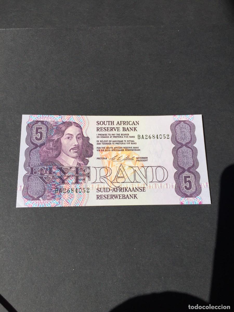 Billetes extranjeros: BILLETE DE 5 RAND DE SUD&Aacute;FRICA -SC- - EL DE LAS FOTOS VER TODOS MIS LOTES DE BILLETES