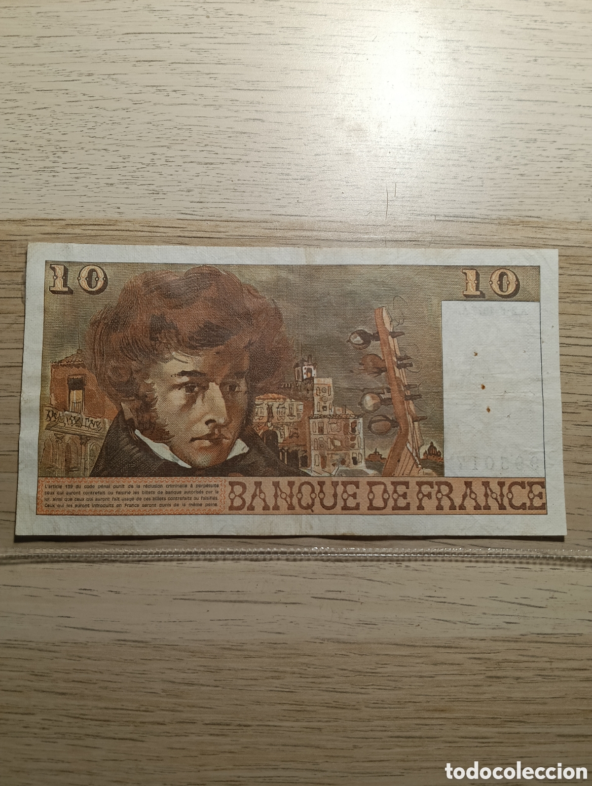 Billetes extranjeros: 10 Francs 1977. Francia.