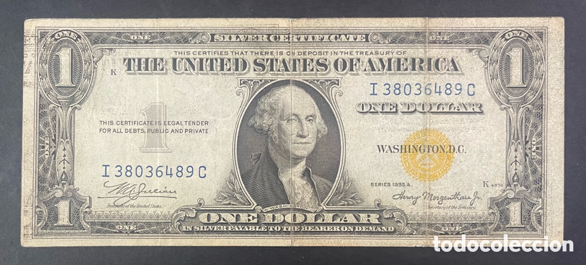 Billetes extranjeros: CMC ESTADOS UNIDOS (USA) 1 DOLAR 1935A GOLD BC-