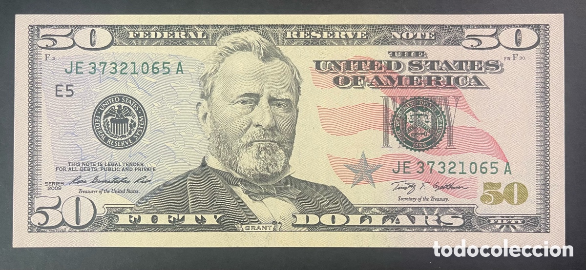 Billetes extranjeros: CMC ESTADOS UNIDOS (USA) 50 DOLARES 2009 PICK 534 SC