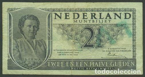 Internationale Banknoten: HOLANDA (PAISES BAJOS). 2,5 gulden 1949. Pick 73.