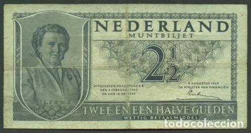 Internationale Banknoten: HOLANDA (PAISES BAJOS). 2,5 gulden 1949. Pick 73.