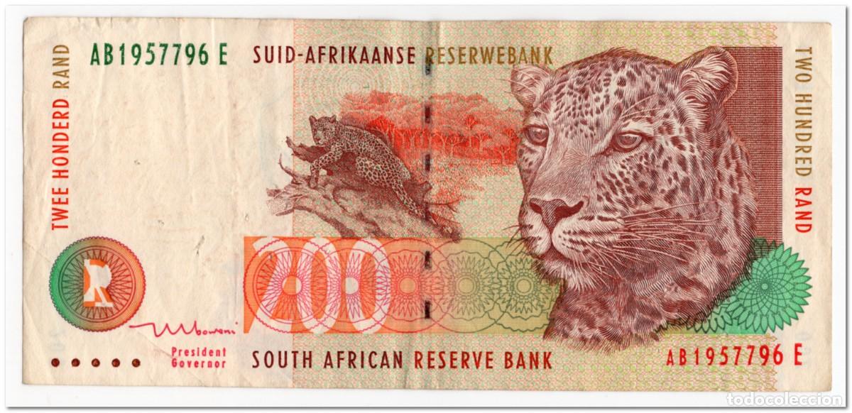 Billetes extranjeros: SOUTH AFRICA,200 RAND,1999,P.127b,F-VF