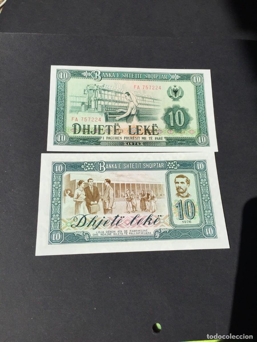 Billetes extranjeros: BILLETE DE 10 LEKE -SC- ALBANIA A&Ntilde;O 1976- EL DE LAS FOTOS VER TODOS MIS LOTES DE BILLETES