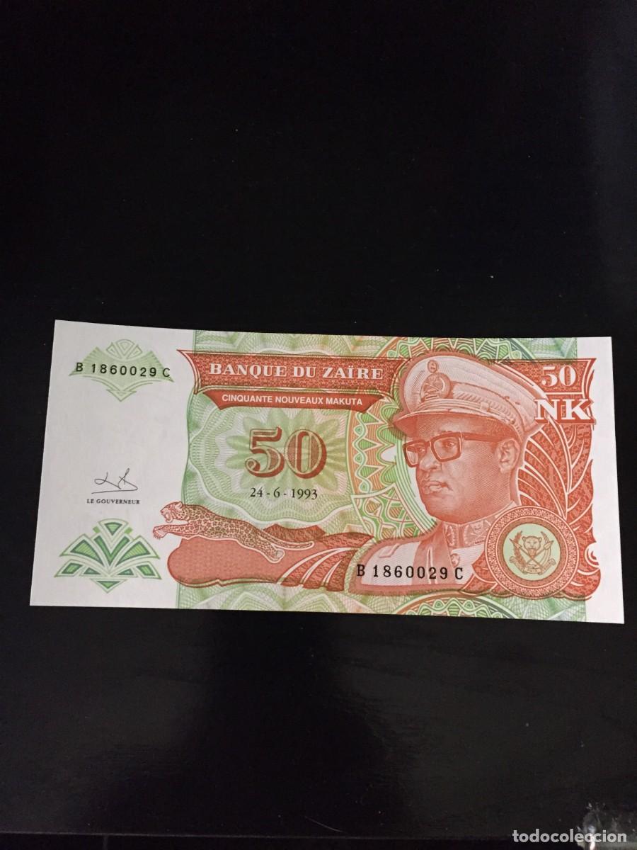 Billetes extranjeros: BILLETE DE 50 ZAIRE-SC-ZAIRE A&Ntilde;O 1993- EL DE LAS FOTOS VER TODOS MIS LOTES DE BILLETES