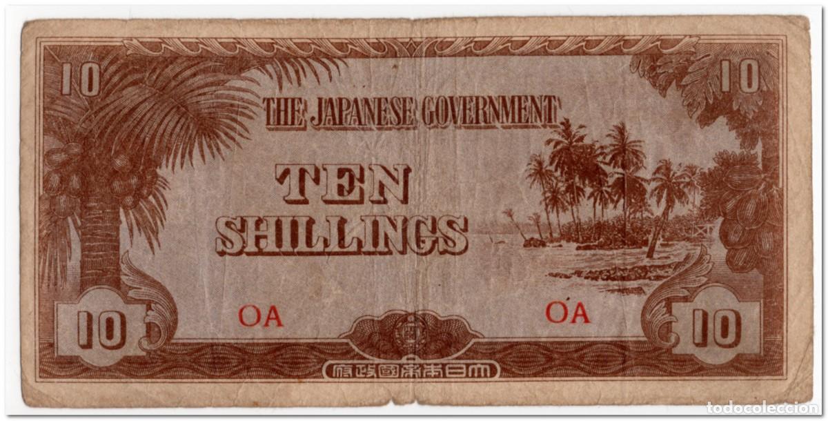 Billetes extranjeros: OCEANIA,10 SHILLINGS,1942,P.3,FINE,RARE