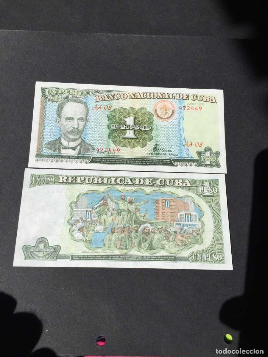 Billetes extranjeros: BILLETE DE 1 PESO SC DE CUBA A&Ntilde;O 1995- EL DE LAS FOTOS VER TODOS MIS LOTES DE BILLETES