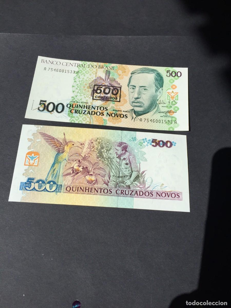 Billetes extranjeros: BILLETE DE 500 CRUZADOS SC DE BRASIL A&Ntilde;O 1990- EL DE LAS FOTOS VER TODOS MIS LOTES DE BILLETES