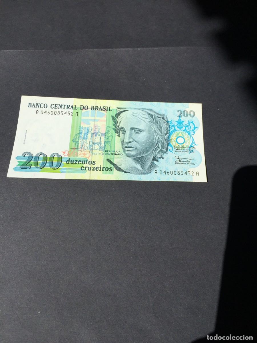 Billetes extranjeros: BILLETE DE 200 CRUZEIROS SC DE BRASIL - EL DE LAS FOTOS VER TODOS MIS LOTES DE BILLETES