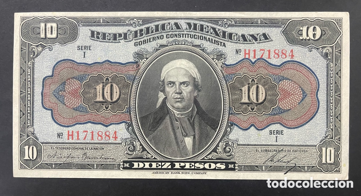 Billetes extranjeros: CMC MEJICO (MEXICO) 10 PESOS 1915 PICK S686 EBC