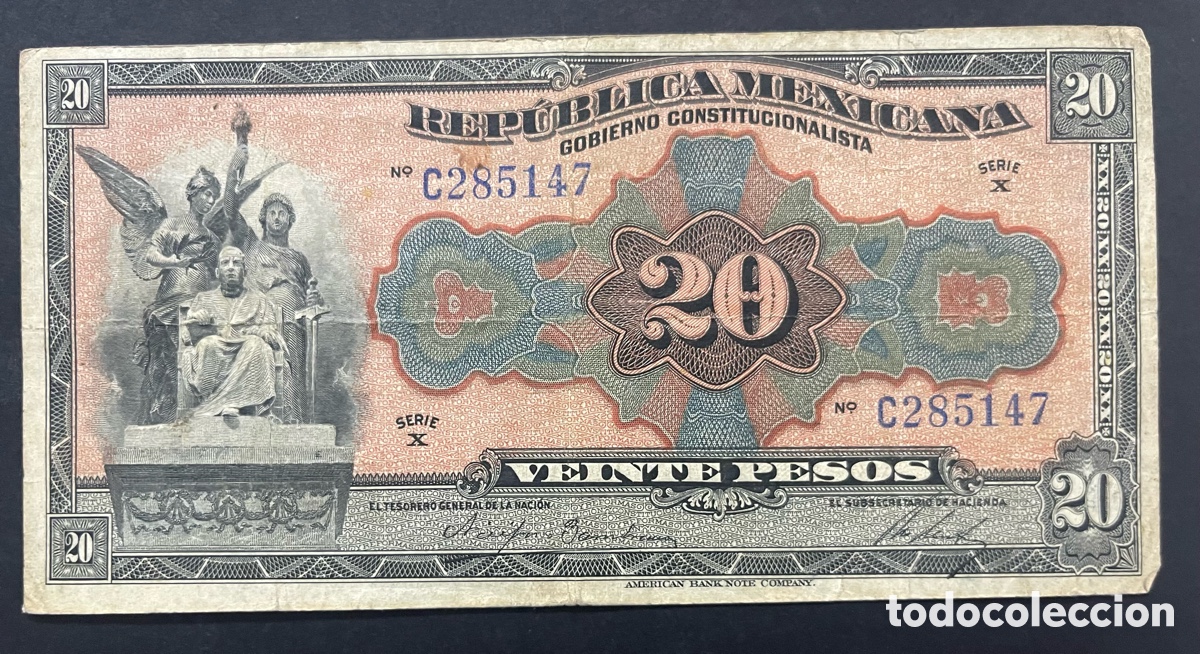 Billetes extranjeros: CMC MEJICO (MEXICO) 20 PESOS 1915 PICK S687 BC-