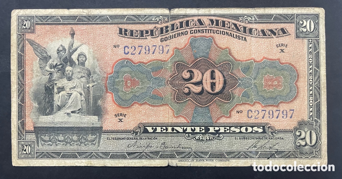 Billetes extranjeros: CMC MEJICO (MEXICO) 20 PESOS 1915 PICK S687 BC-