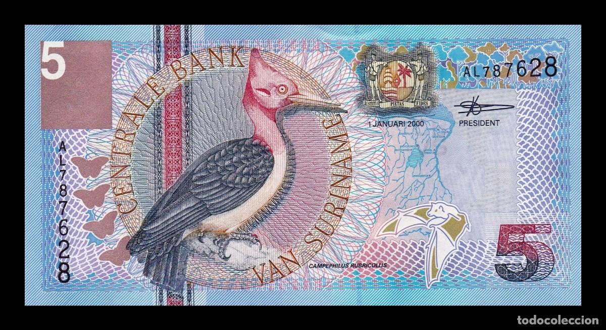 Billetes extranjeros: Surinam 5 Gulden 2000 Pick 146 Sc Unc