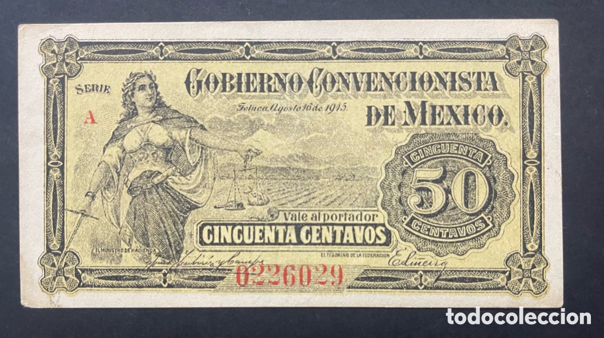 Billetes extranjeros: CMC MEJICO (MEXICO) 50 CENTAVOS 1915 PICK S882 SC-