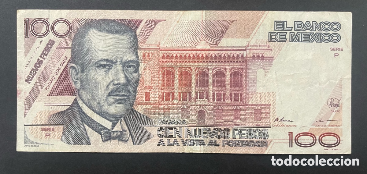 Billetes extranjeros: CMC MEJICO (MEXICO) 100 NUEVOS PESOS 1992 PICK 98 MBC