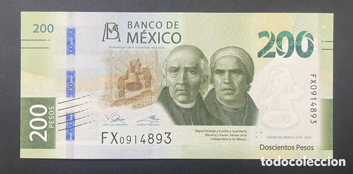 Billetes extranjeros: CMC MEJICO (MEXICO) 200 PESOS 2023 PICK 135 SC
