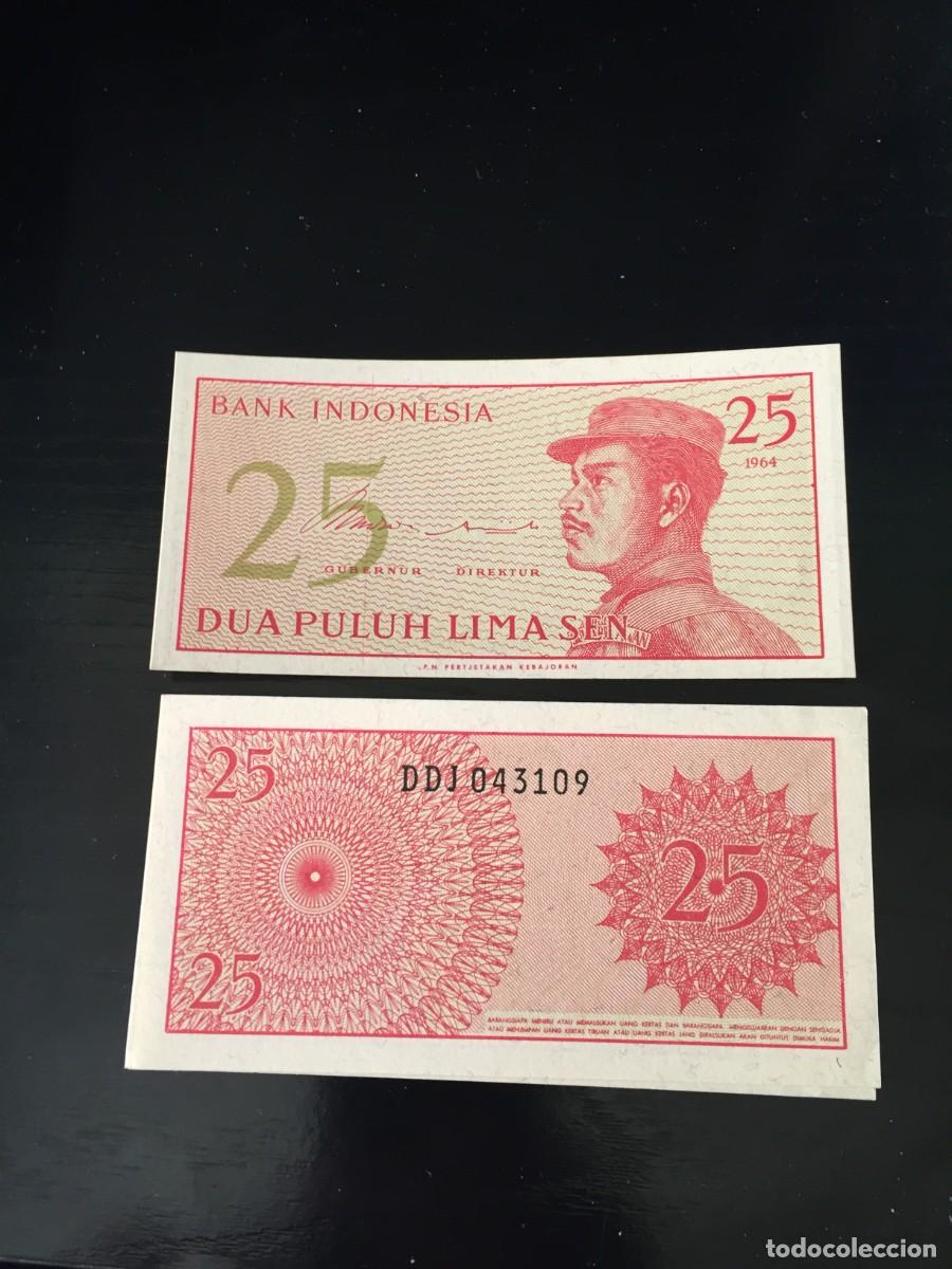 Billetes extranjeros: BILLETE DE 25 LIMA SEN SC DE INDONESIA A&Ntilde;O 1964- EL DE LAS FOTOS VER TODOS MIS LOTES DE BILLETES