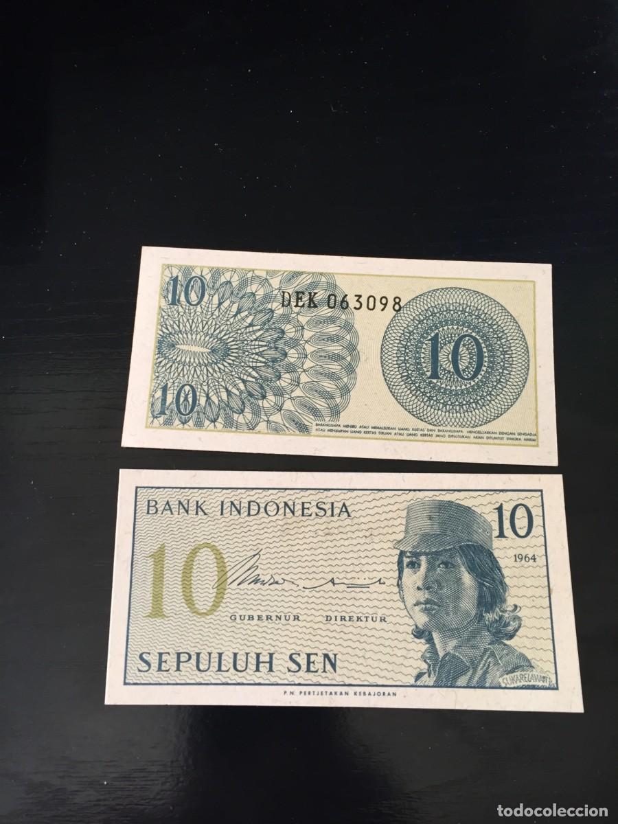 Billetes extranjeros: BILLETE DE 10 LIMA SEN SC DE INDONESIA A&Ntilde;O 1964- EL DE LAS FOTOS VER TODOS MIS LOTES DE BILLETES