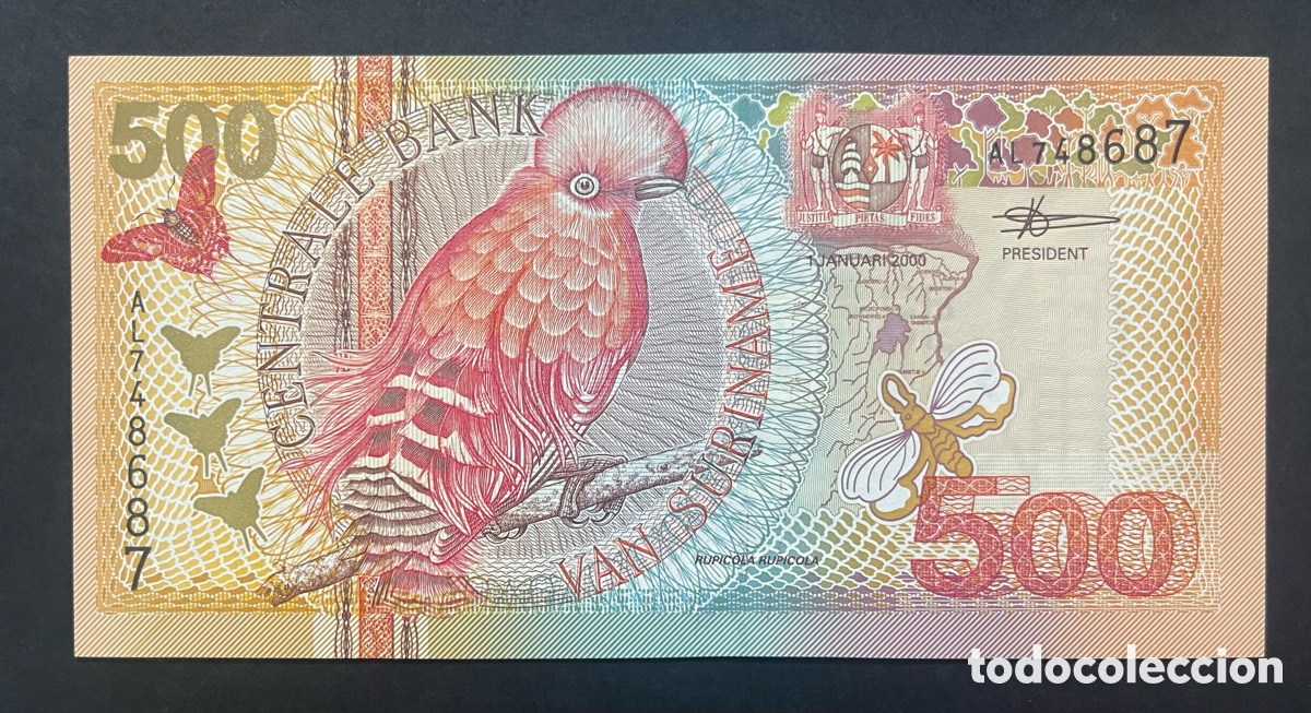 Billetes extranjeros: CMC SURINAME 500 GULDEN 2000 PICK 150 SC