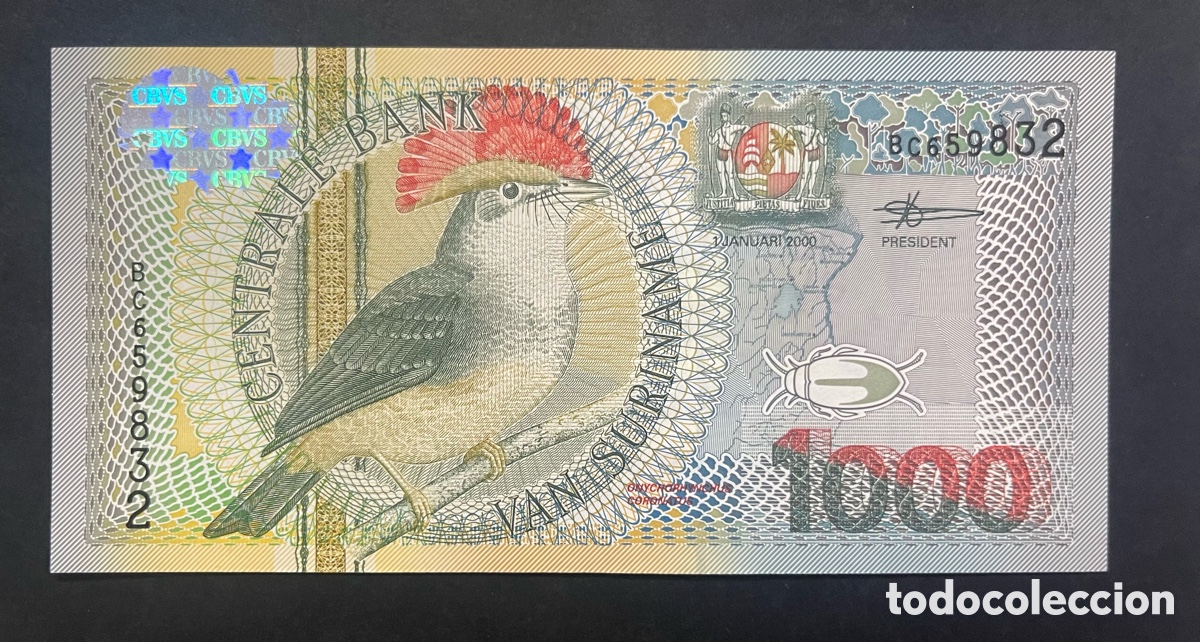 Billetes extranjeros: CMC SURINAME 1000 GULDEN 2000 PICK 151 SC