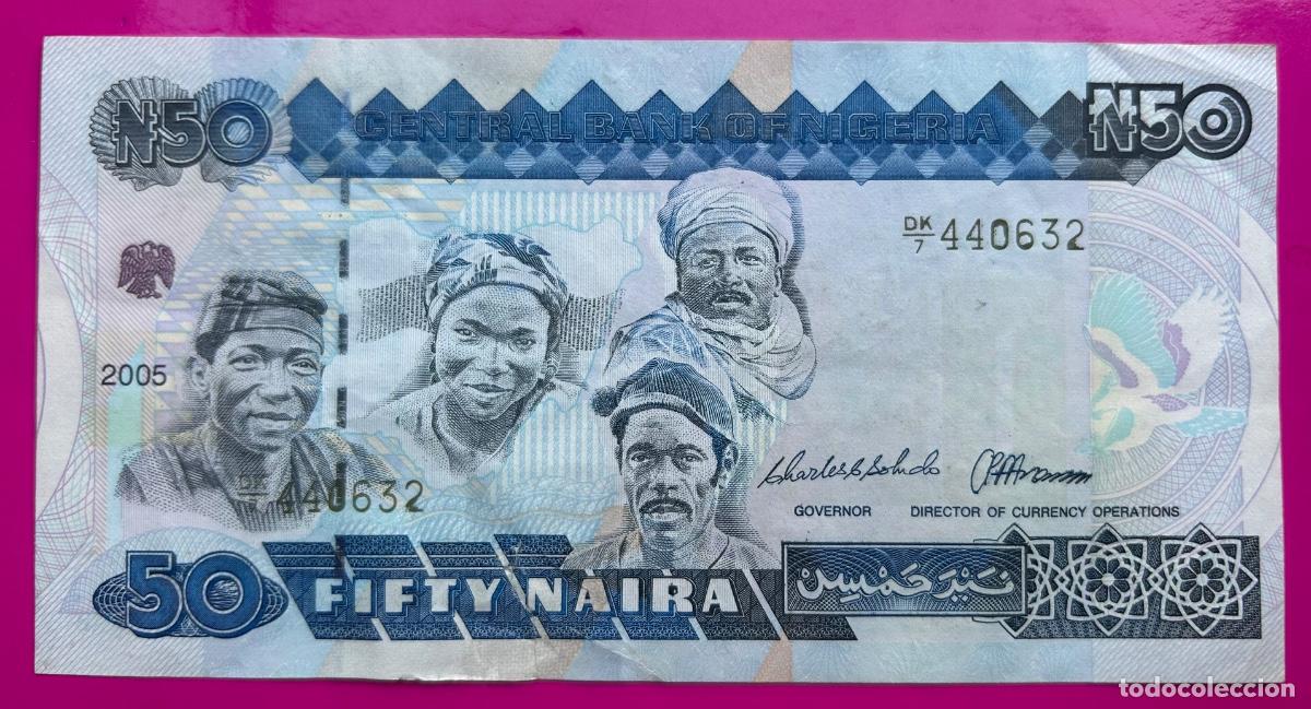 Billetes extranjeros: Nigeria - 50 Naira 2005 D/K7 440632 Mbc