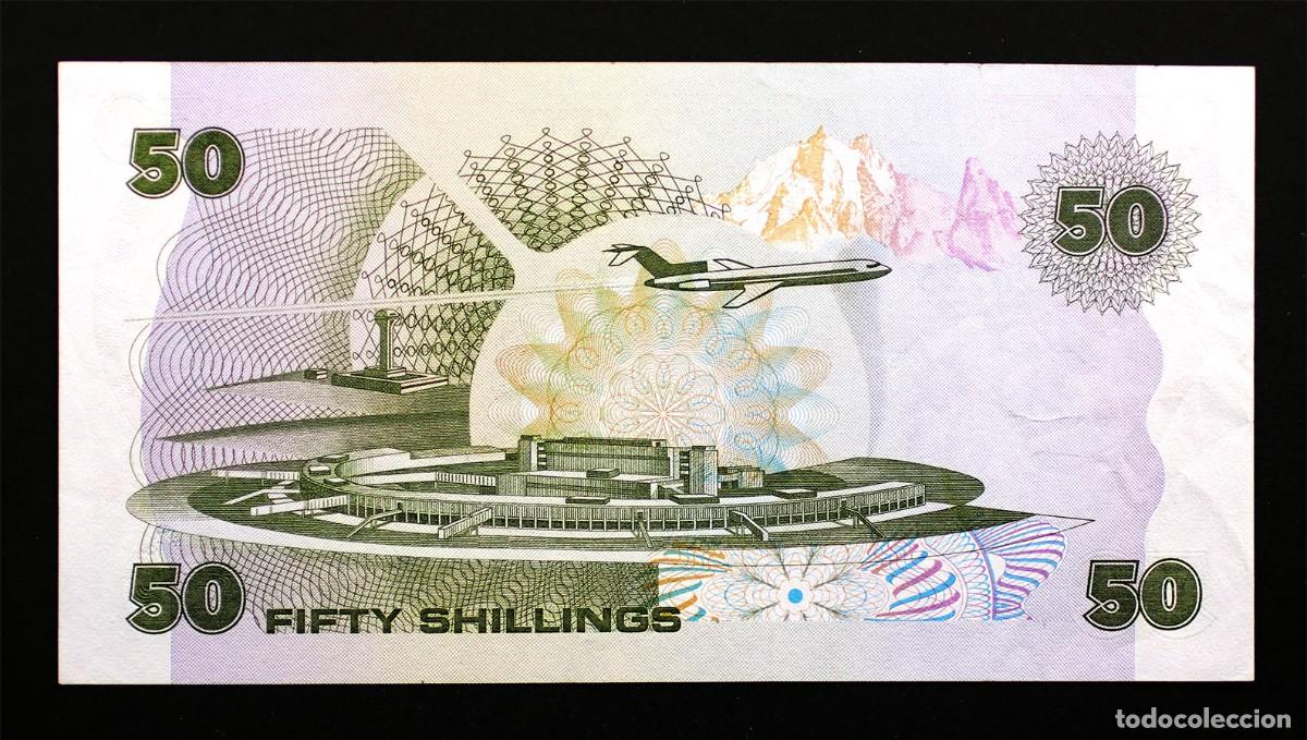 Billetes extranjeros: SC-Kenia. 50 Shilling. 1987. EBC+/XF+. - Foto 2